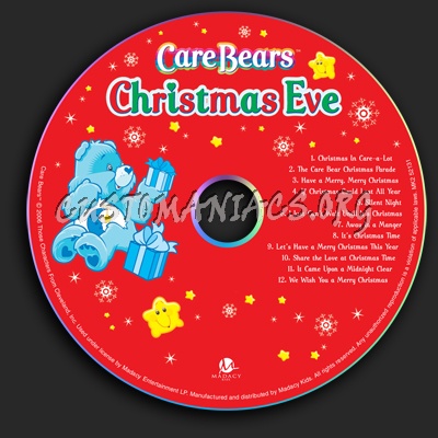 Care Bears Christmas Eve dvd label