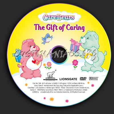 Care Bears The Gift of Caring dvd label