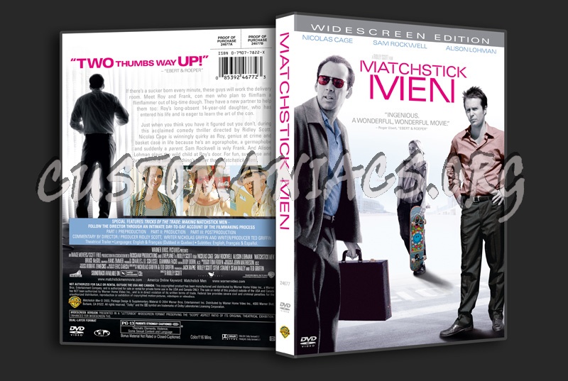 Matchstick Men dvd cover