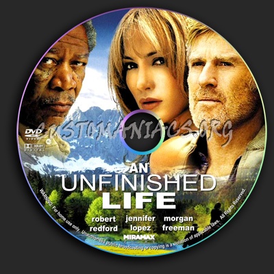 An Unfinished Life dvd label