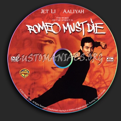 Romeo Must Die dvd label