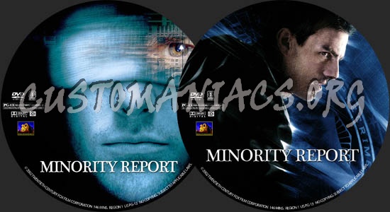 Minority Report dvd label