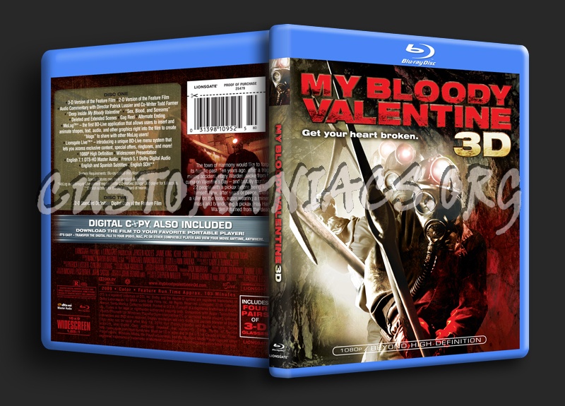 My Bloody Valentine 3d blu-ray cover