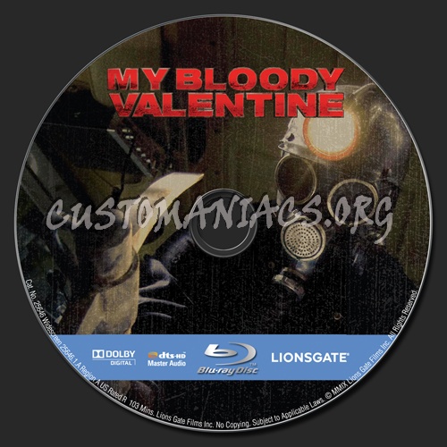 My Bloody Valentine 3d blu-ray label