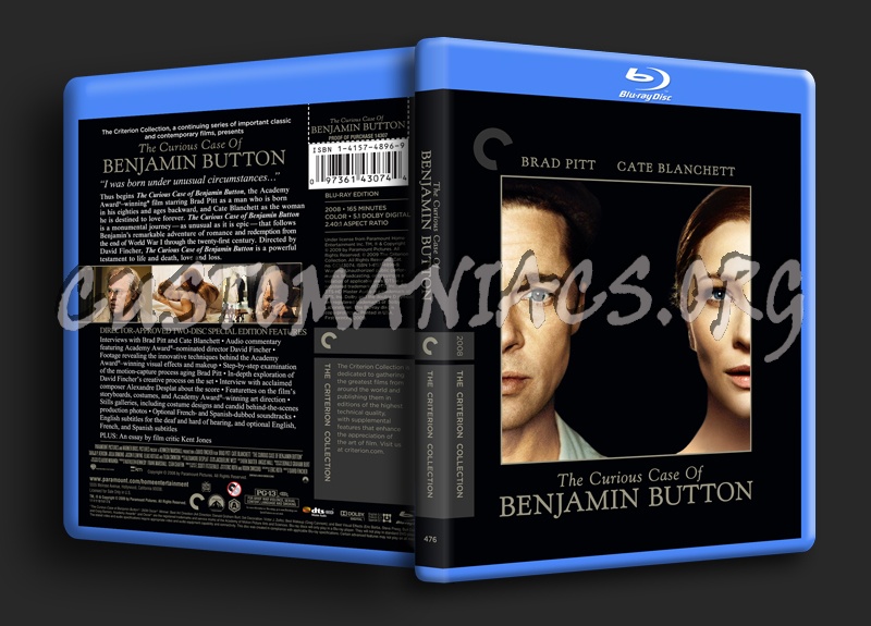 475 - The Curious Case of Benjamin Button dvd cover