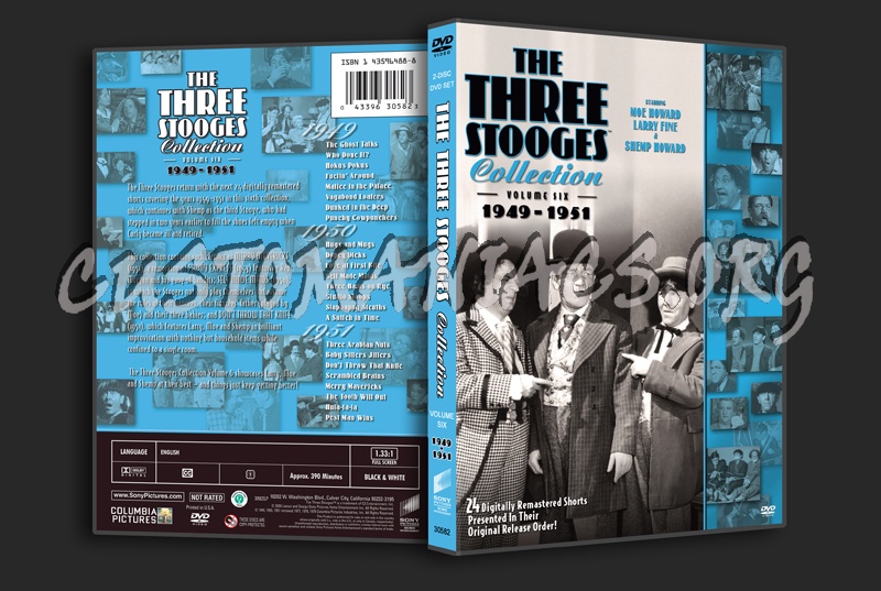 The Three Stooges Collection Volume 6 dvd cover