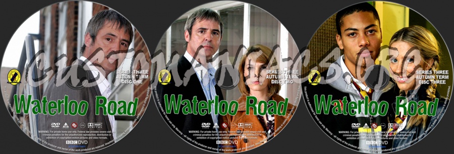 Waterloo Road Season 3 Autumn Term dvd label