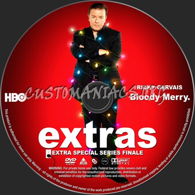 Extras The Extra Special Series Finale dvd label