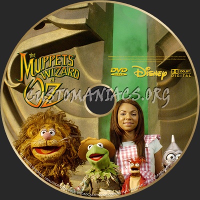 The Muppets Wizard Of Oz dvd label