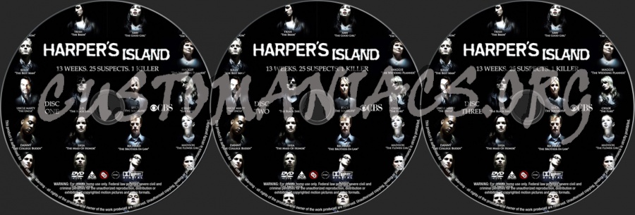 Harper's Island Season 1 dvd label