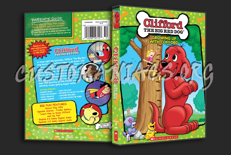 Clifford the Big Red Dog: Gowing Up With Clifford dvd cover