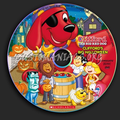 Clifford the Big Red Dog: Clifford's Big Halloween dvd label