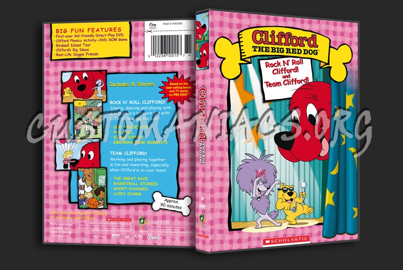 Clifford the Big Red Dog: Rock n' Roll Clifford and Team Clifford dvd cover