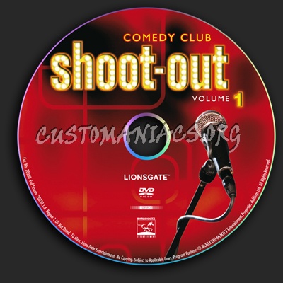 Comedy Club Shoot-Out Volume 1 dvd label
