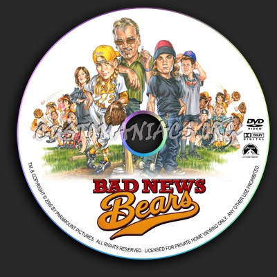 Bad News Bears dvd label