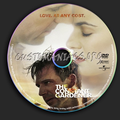 Constant Gardener, The dvd label