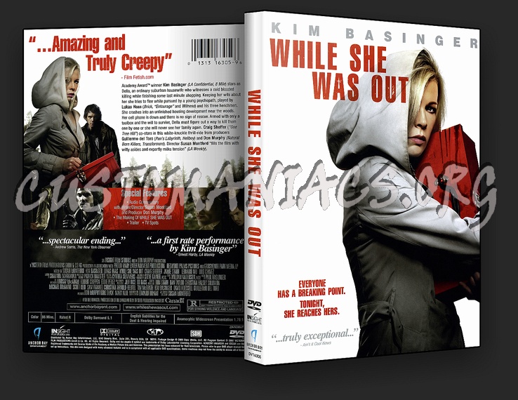 While She Was Out dvd cover
