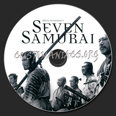 Seven Samurai dvd label