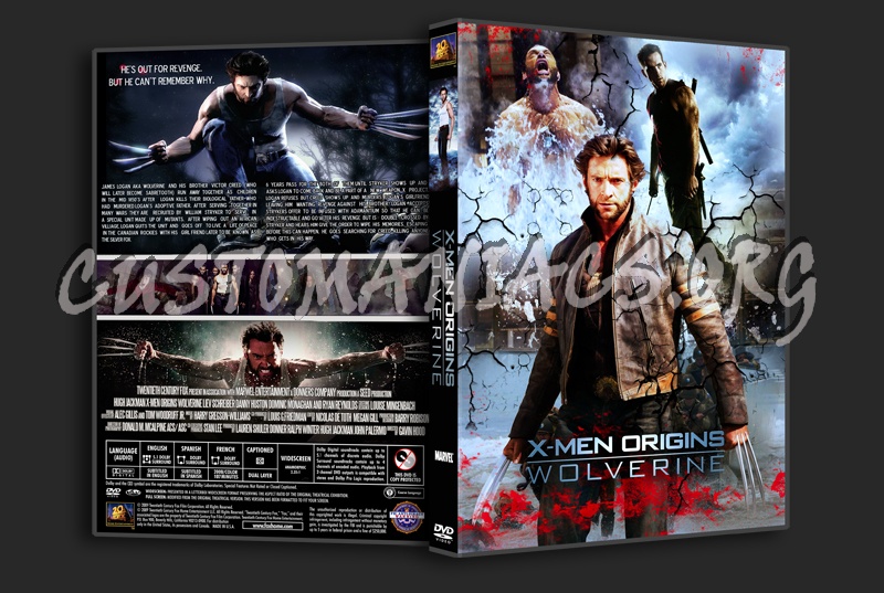 X-Men Origins Wolverine dvd cover