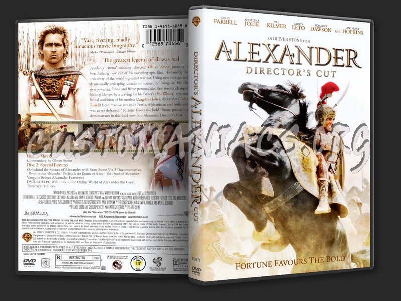 Alexander: Director's cut dvd cover