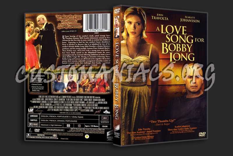 A Love Song For Bobby Long dvd cover