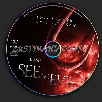 See No Evil dvd label