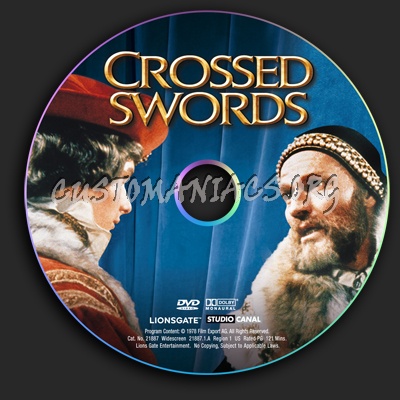 Crossed Swords dvd label