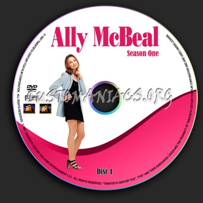 Ally Mcbeal - Season 1 dvd label