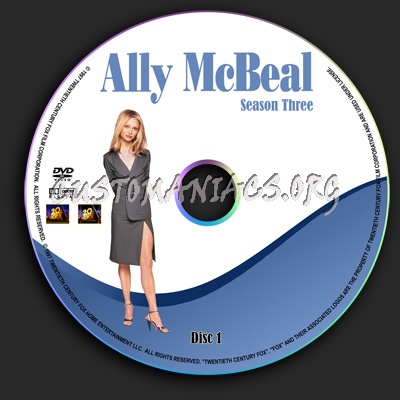 Ally Mcbeal - Season 3 dvd label