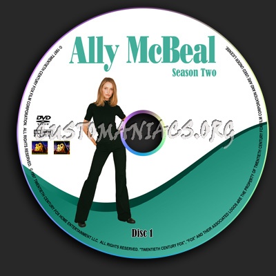 Ally Mcbeal - Season 2 dvd label