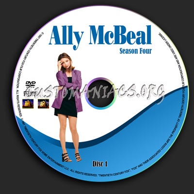 Ally Mcbeal - Season 4 dvd label