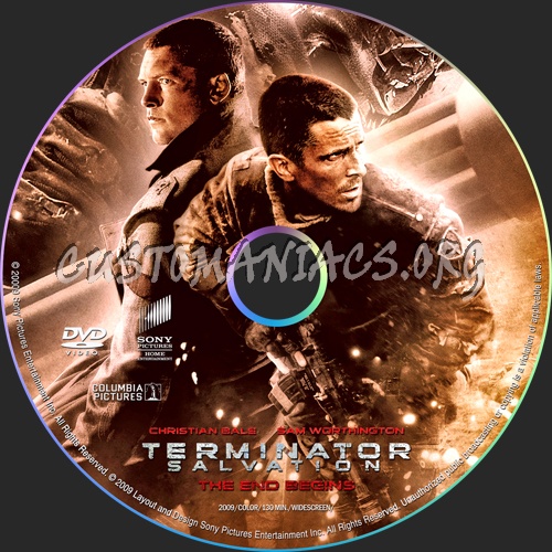 Terminator Salvation dvd label