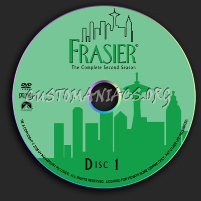 Frasier - Season 2 dvd label