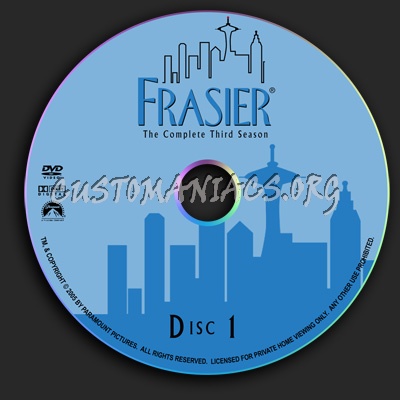 Frasier - Season 3 dvd label