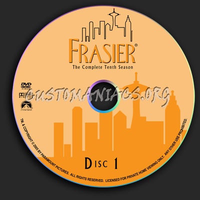 Frasier - Season 10 dvd label