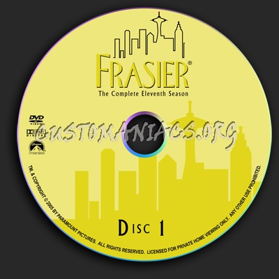 Frasier - Season 11 dvd label