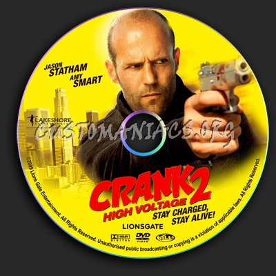 Crank 2 High Voltage dvd label