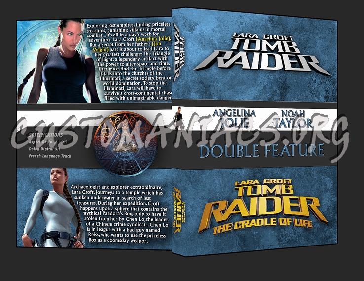 Tomb Raider Double Feature dvd cover