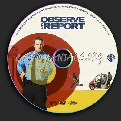 Observe And Report dvd label