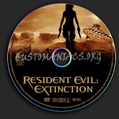 Resident Evil 3 - Extinction dvd label