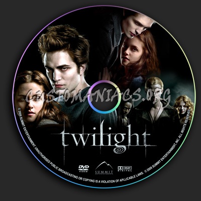 Twilight dvd label