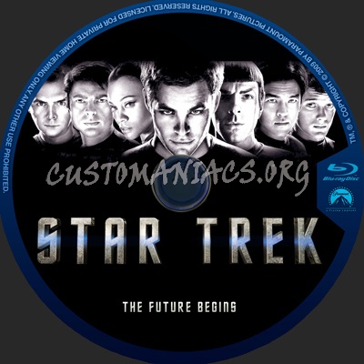 Star Trek (2009) blu-ray label