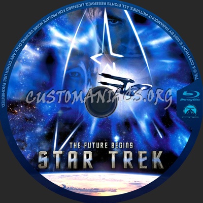 Star Trek (2009) blu-ray label