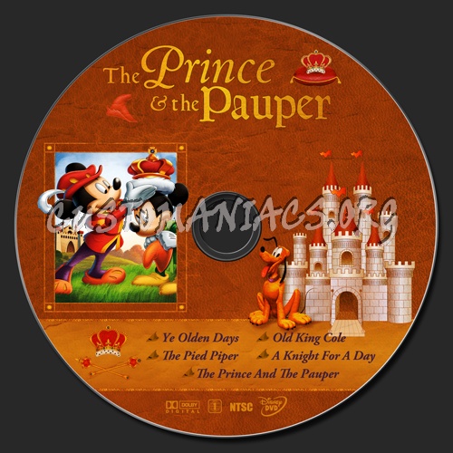 The Prince and the Pauper Animation Collection Volume 3 dvd label