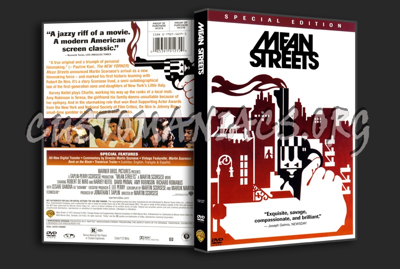 Mean Streets dvd cover