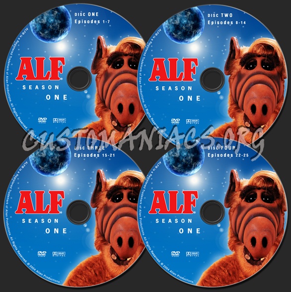 Alf Season 1 dvd label