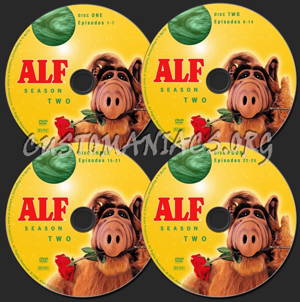 Alf Season 2 dvd label
