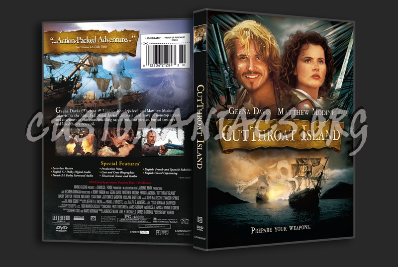 Cutthroat Island dvd cover