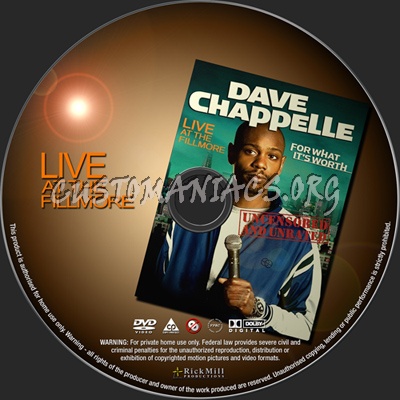 Dave Chappelle For What Its Worth dvd label