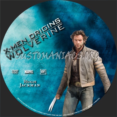 XMen Origins: Wolverine dvd label